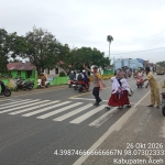Polsek Manyak Payed Laksanakan Pengaturan Lalu Lintas Pagi, Dukung Keselamatan Pelajar Di Aceh Tamiang