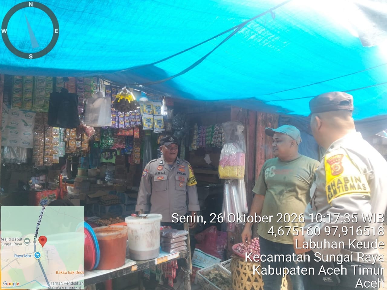 Polsek Sungai Raya Intensifkan Patroli Kamtibmas, Pastikan Aktivitas Masyarakat Berjalan Aman Dan Kondusif