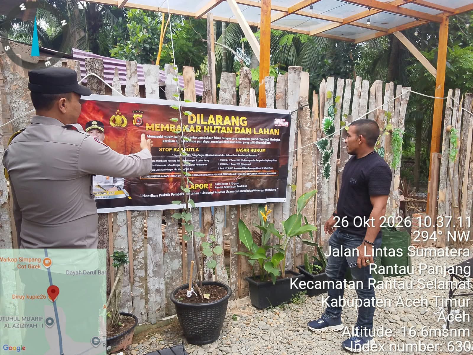 Polsek Rantau Selamat Tingkatkan Patroli Karhutla Di Rantau Panjang, Waspadai Potensi Kebakaran
