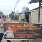 Polsek Langsa Timur Gencarkan Patroli Karhutla Di Desa Alue Pineung