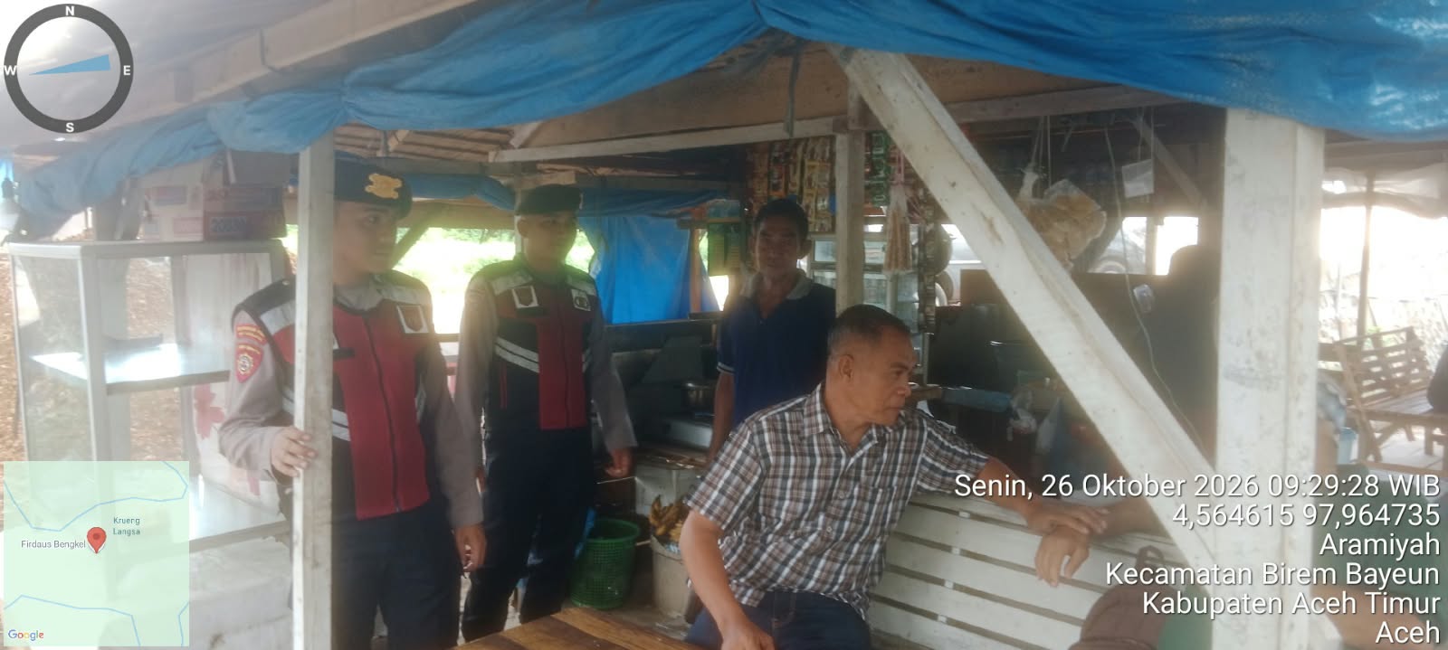 Polsek Birem Bayeun Tingkatkan Patroli Kamtibmas, Antisipasi Pencurian TBS Kelapa Sawit