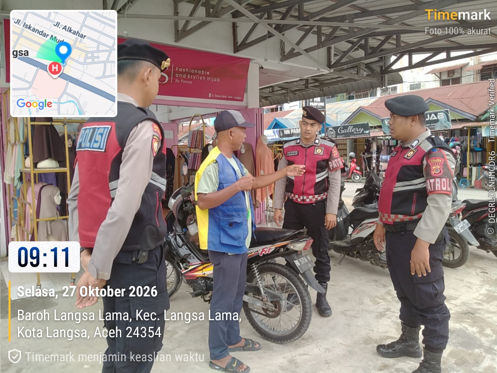 Sat Samapta Polres Langsa Intensifkan Patroli KRYD, Jaga Keamanan Kota Dan Cegah Gangguan Kamtibmas