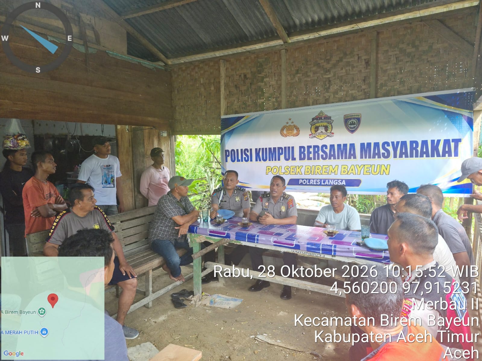 Polsek Birem Bayeun Perkuat Kemitraan Dengan Masyarakat Melalui Program Polisi Bersama Masyarakat