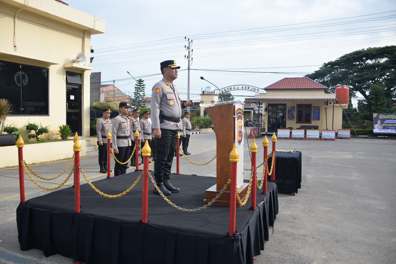 Polres Langsa Gelar Sertijab Lima Jabatan Strategis Perkuat Organisasi Dan Pelayanan